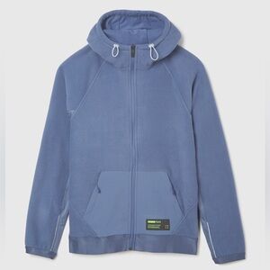 New FWD Men’s Blue Fleece Zip Up Hoodie - Size Large NWT